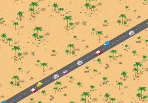 Vector desert natural landscape
