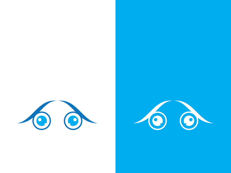Eye logo icon design template illustration