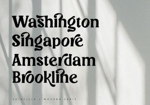 Scintilla - Modern Serif Font