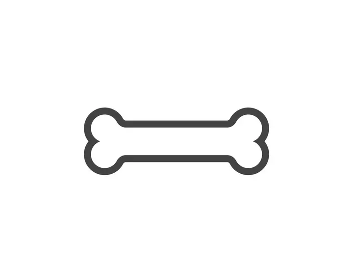 Bone icon design illustration