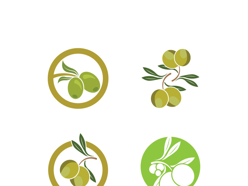 Extra virgin olive oil logo icon design vector illustration