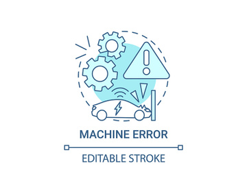 Machine error concept icon. preview picture
