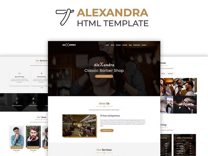 Barber Shop HTML Template