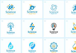 100 Science and Chemical Logo Bundle