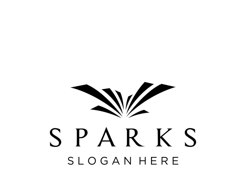 Colorful fireworks splash abstract logo design