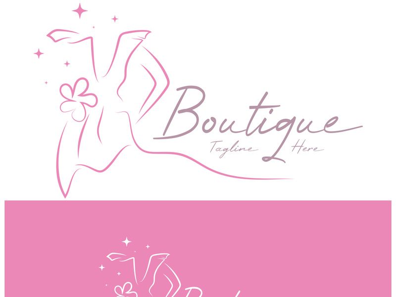 elegant women's fashion logo, clothing, boutique, convection, tailor, garment, business, apparel, fashion designer