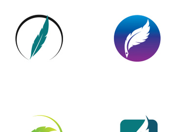 Feather logo design. preview picture