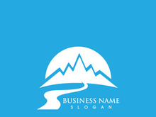 Mountain icon Logo Template Vector illustration design