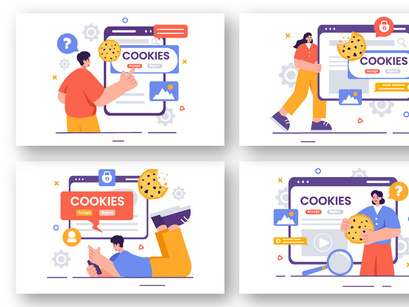 9 Internet Cookies Technology Illustration