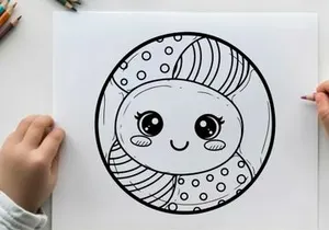 Cute cartoon snail smiling vector illustration flat design