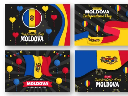15 Moldova Independence Day Illustration