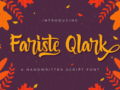 Fariste Qlark - Handwritten Font