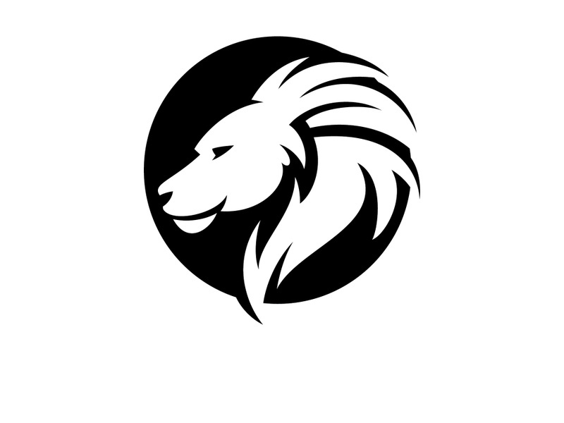 Lion Head  Logo design vector template