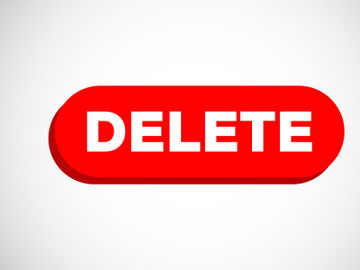 7 Pages Delete button trash can, bin symbol. Delete web icon vector illustration preview picture