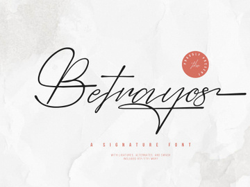 Betrayos | Signature Font preview picture