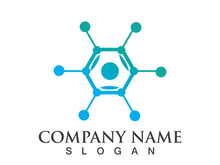 Molecule symbol logo template vector illustration design