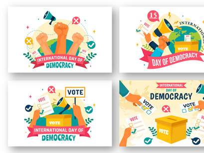 12 Day of Democracy Illustration