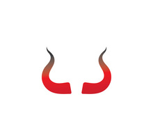 Devil horn Vector icon design illustration Template