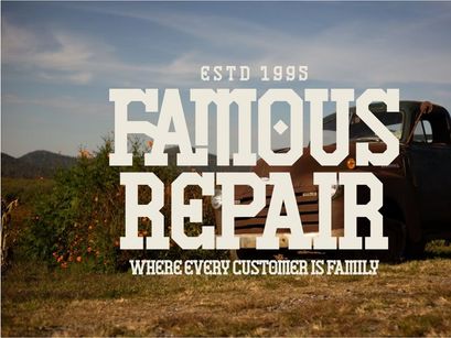 Famous Varsity - Vintage Slab Serif