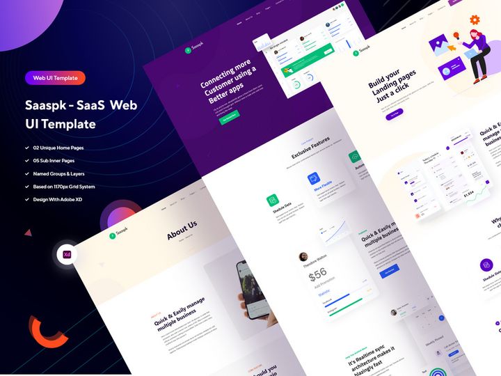 Saaspk - SaaS Web UI Template