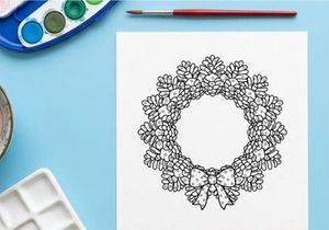 Holiday celebration with festive decorations and lights