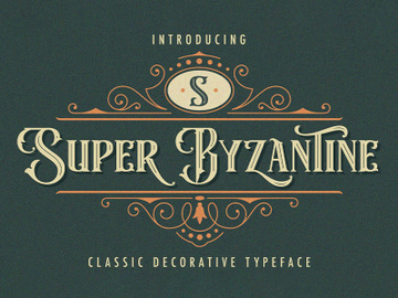 Super Byzantine - Decorative Font preview picture