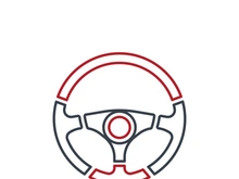 Steering Wheel vector image logo