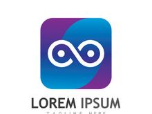 Infinity logo design with a modern concept
