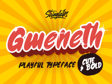 Gweneth - Playful Children Typeface preview picture