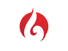 Fire Flame Logo design vector template