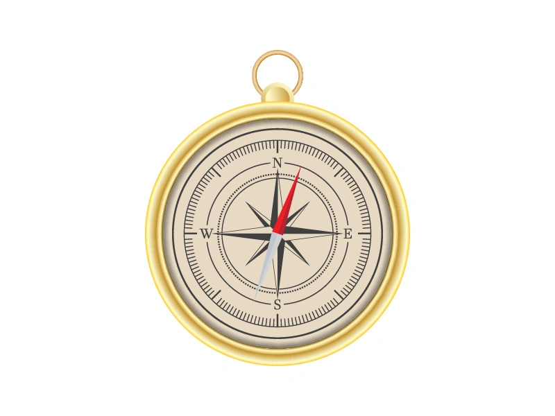 Compass icon illustration design