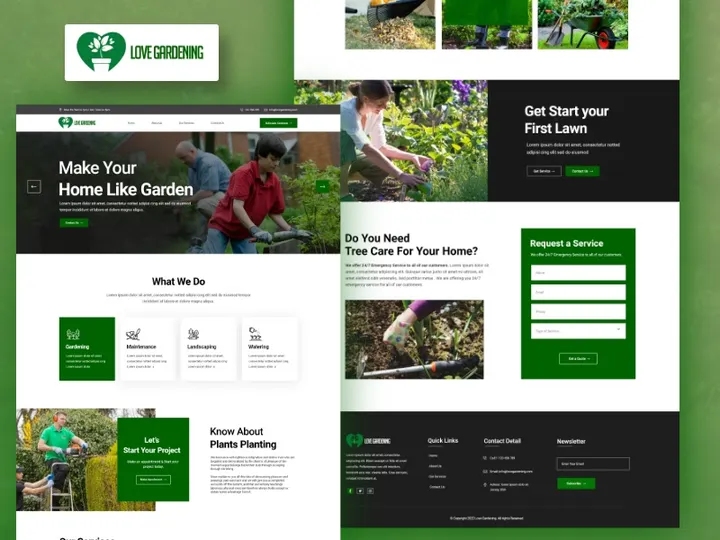 Love Gardening - UI Adobe XD