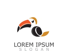Toucan simple logo design image bird vector illustration