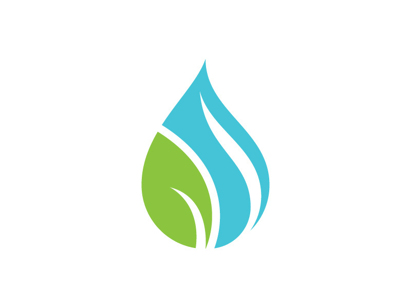 Water drop Logo illustration