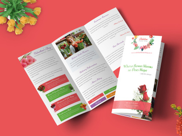 Flower Bouquet Shop - Trifold Brochure preview picture