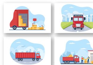 15 Trucking Transportation Design Illustration