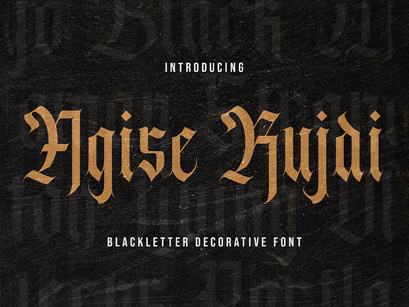 Agise Rujdi - Blackletter Decorative Font