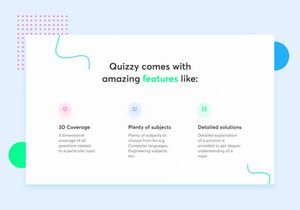 Quizzy Homepage UI Design