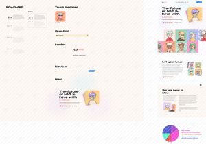 NFT collection landing page
