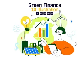 10 Green Finance Investing Illustration preview picture
