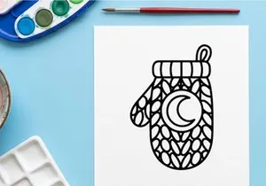 Ícone de pote de doces de Halloween desenhado à mão com tampa e laço. Ilustração de recipiente de doces assustador para designs festivos.