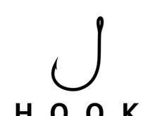 fishing hook logo design, fishing bait, fishing shop, tournament, angler, fishing community
