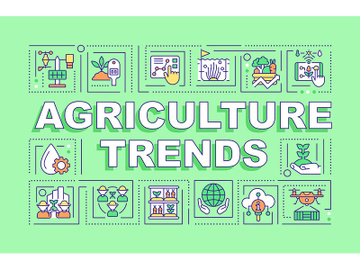 Agriculture trends word concepts green banner preview picture