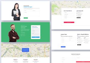31 Contact Blocks Widgets for Web UI Kit