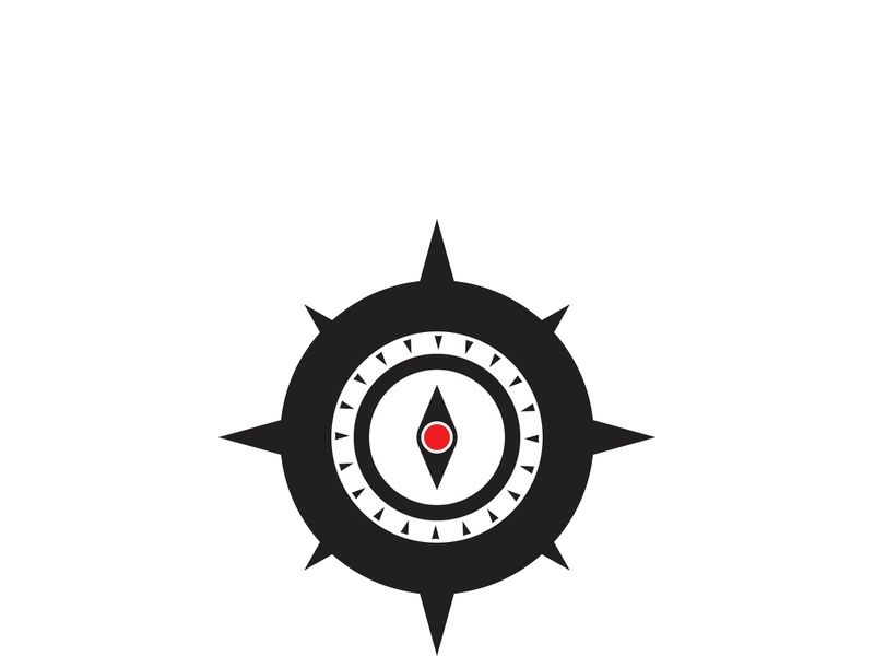 Compass logo template vector icon illustration design