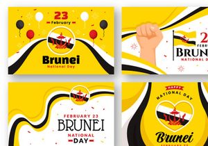 13 Brunei Darussalam National Day Illustration
