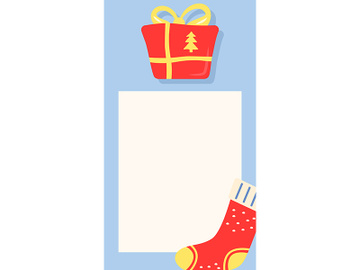 Festive holiday greeting social media simple story template preview picture