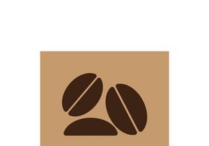 coffee bean icon vector illustration template