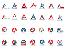 A initial logo letter company name