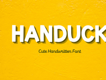 Handuck - Cute Handwritten Font preview picture